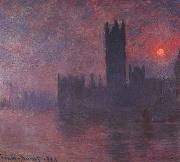 Claude Monet Houses of Parliament at Sunset oil painting artist